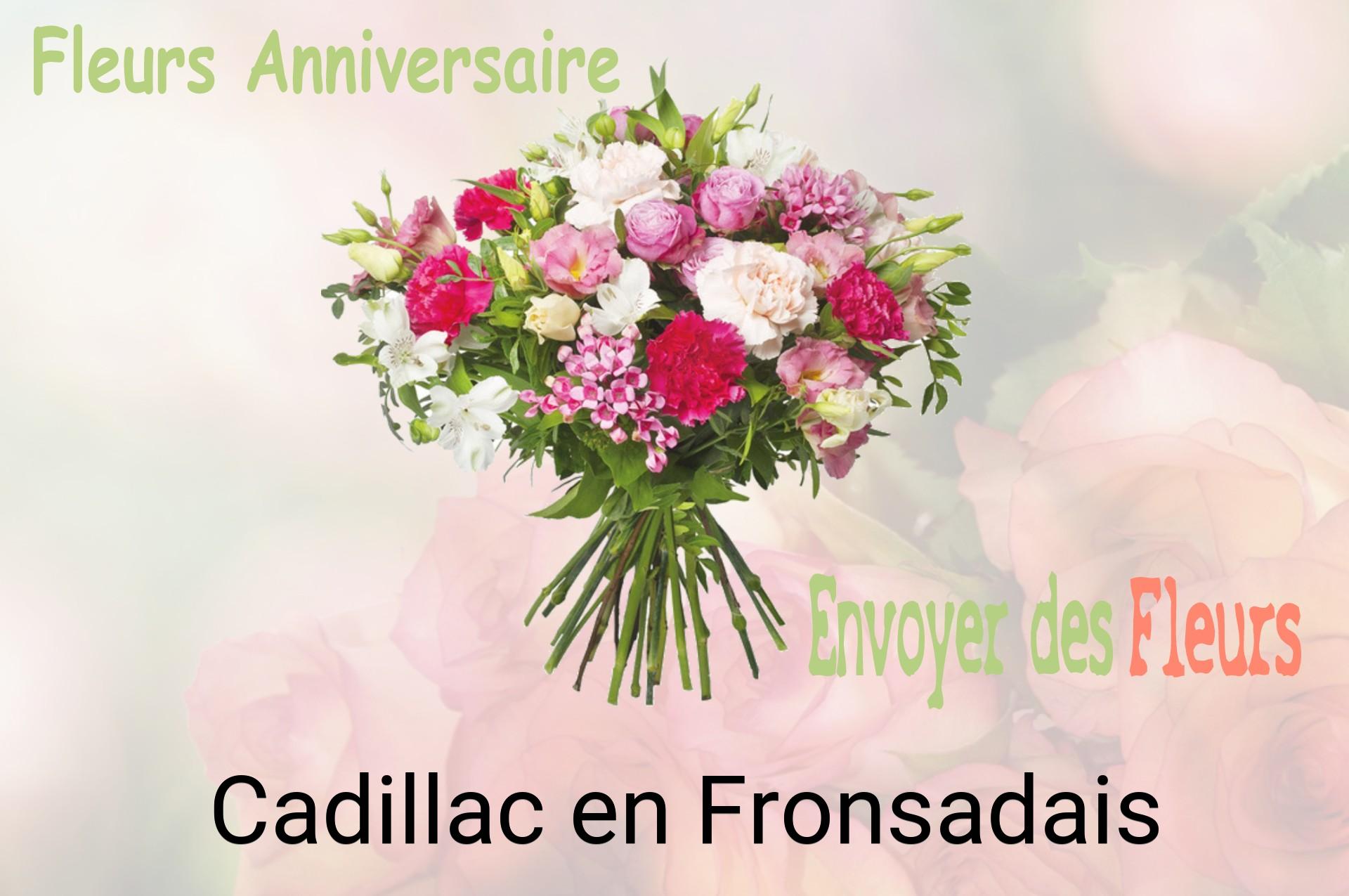 Bouquet de fleurs d’anniversaire livré à Cadillac-en-Fronsadais