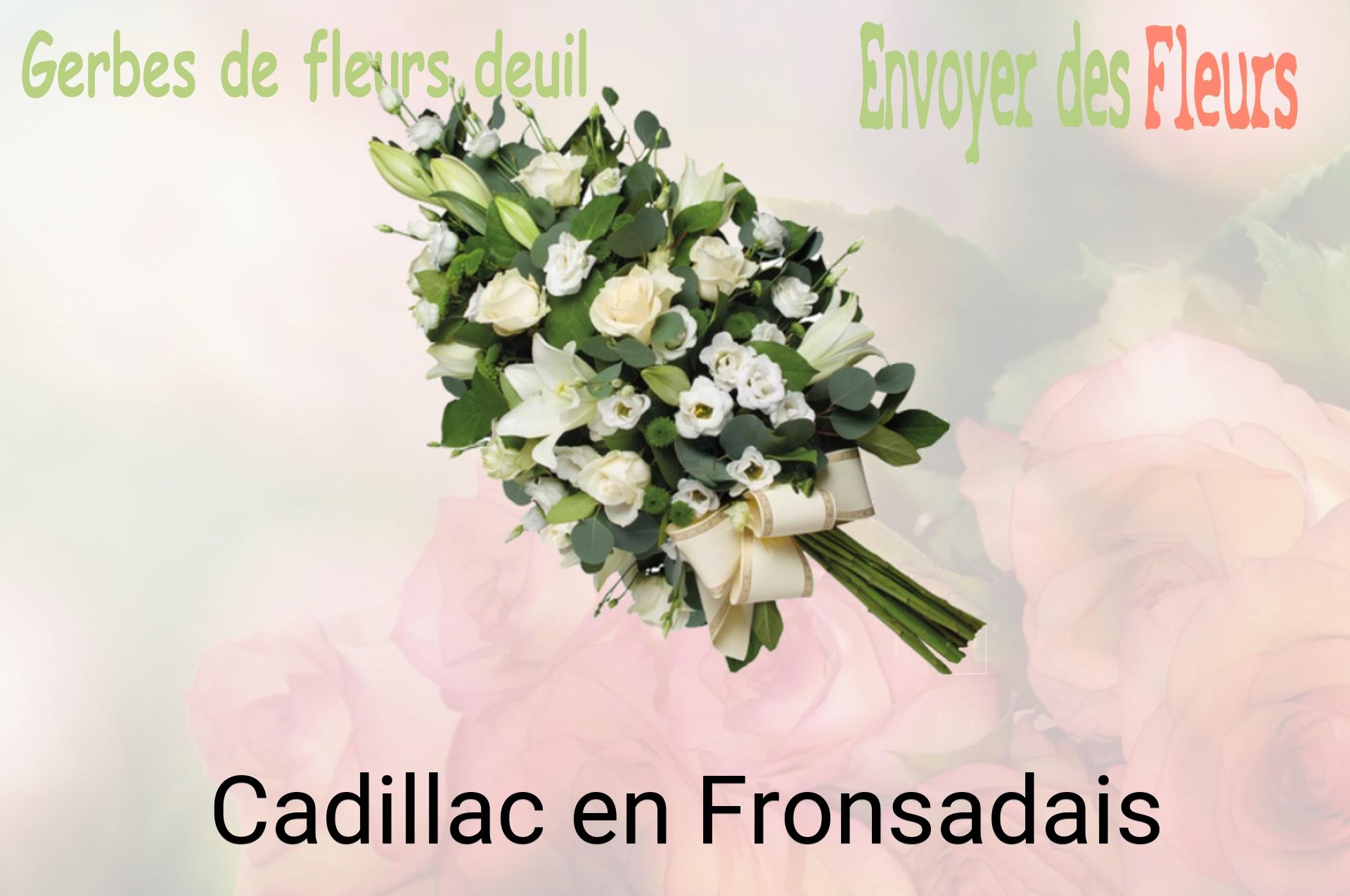 Gerbe de fleurs de deuil livrée à Cadillac-en-Fronsadais
